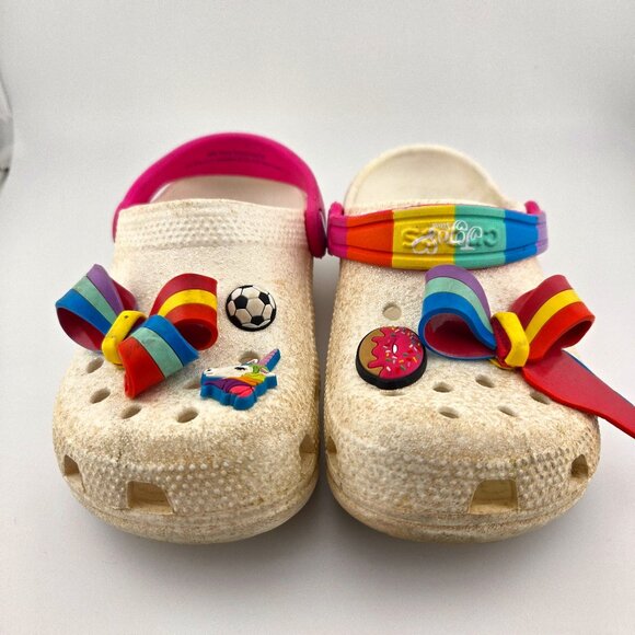 CROCS Other - JoJo Siwa Crocs Fun Lab Kids Clogs | White Glitter | Size 12